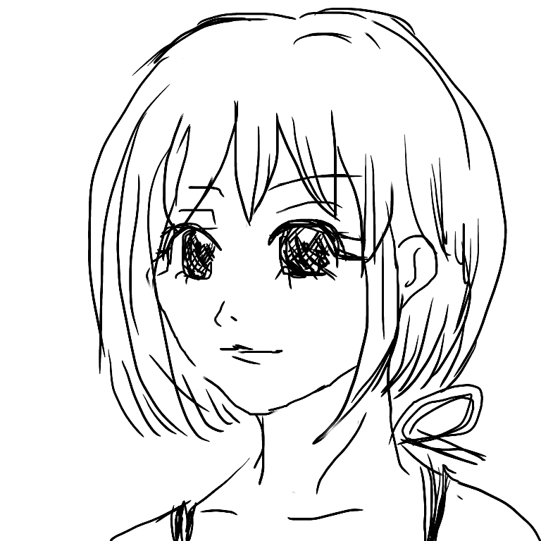 女の子の絵を描くトピ３