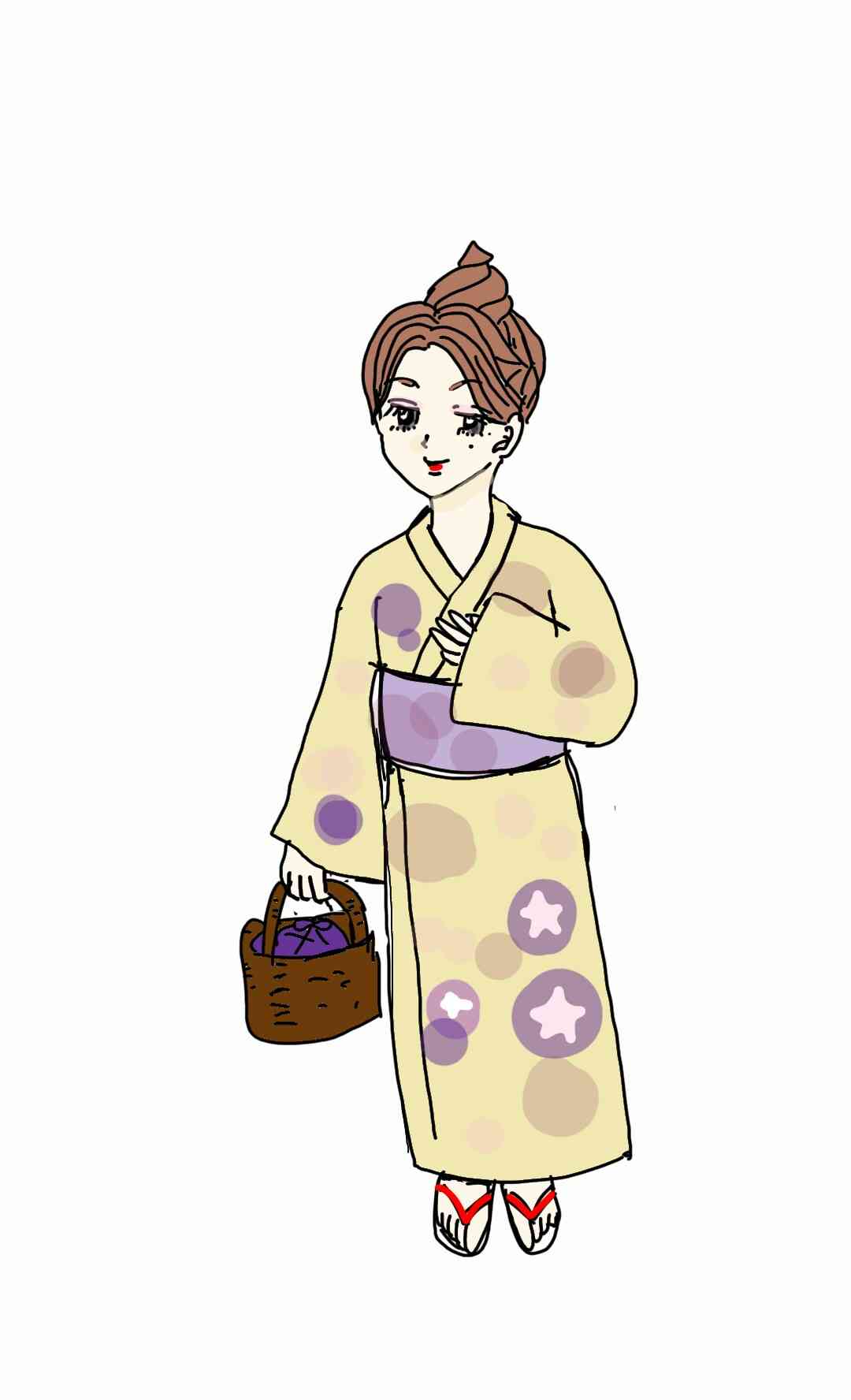 女の子の絵を描くトピ３