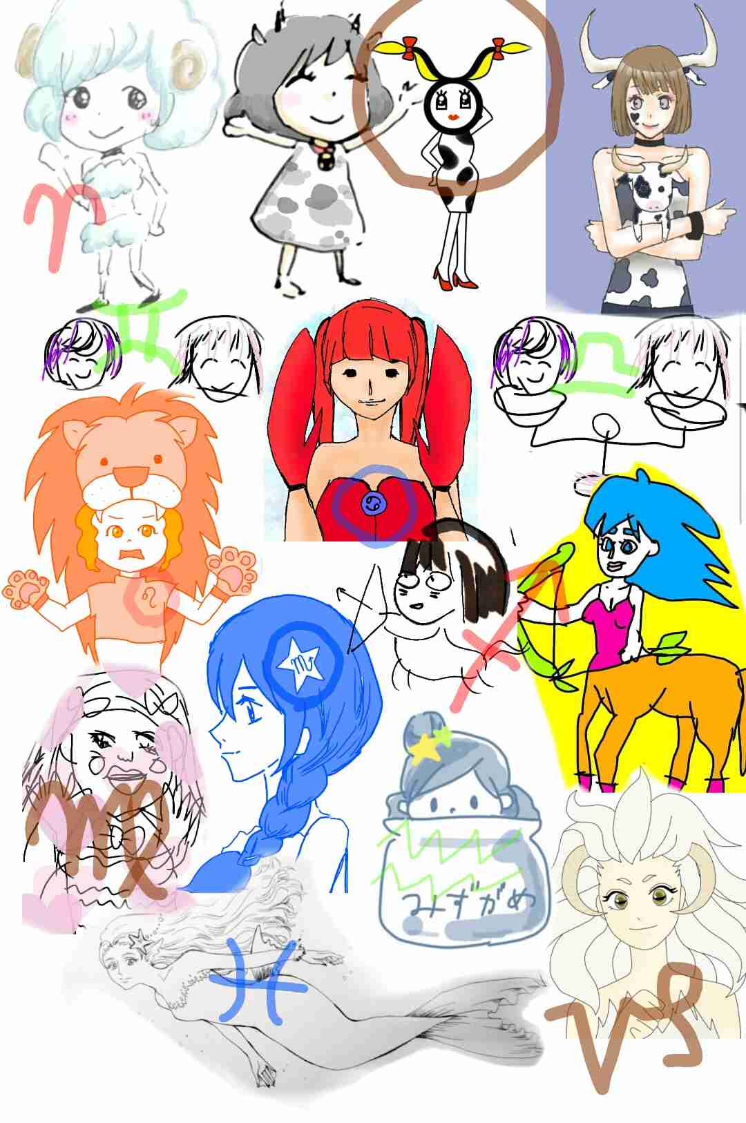 女の子の絵を描くトピ３