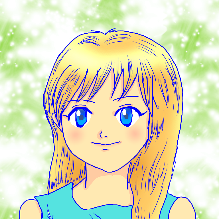 女の子の絵を描くトピ３