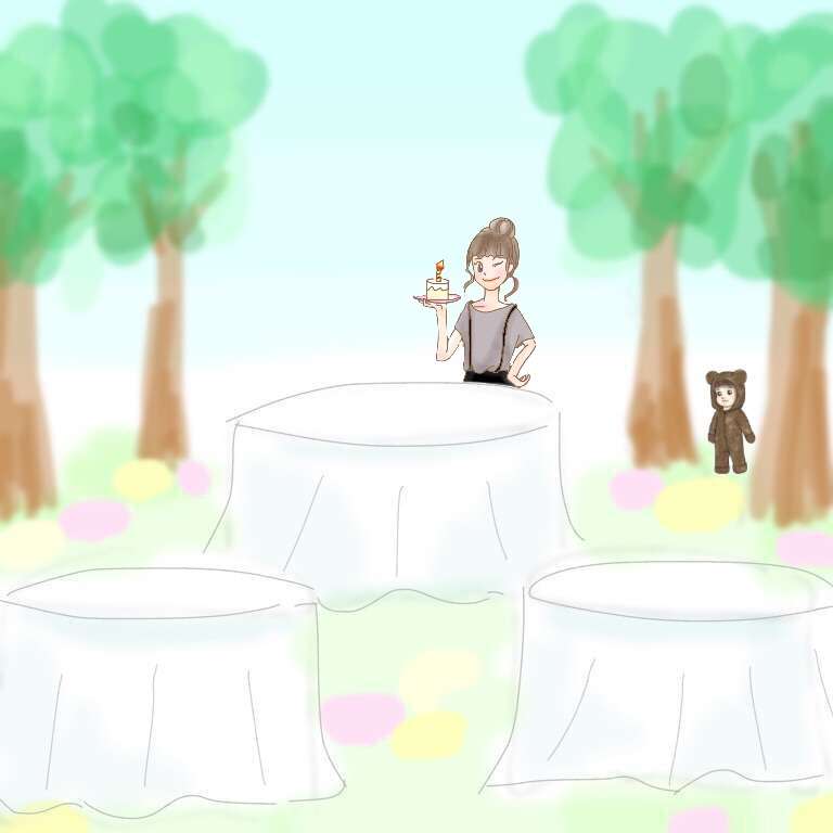 女の子の絵を描くトピ３