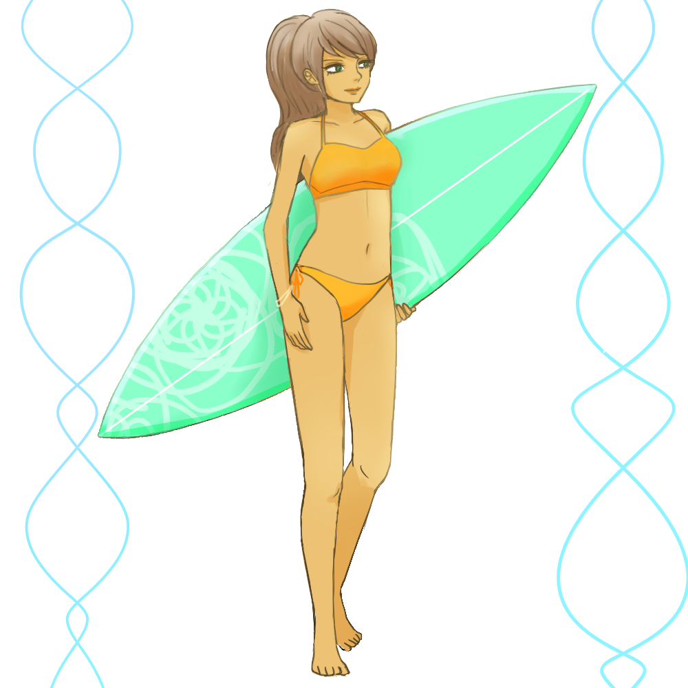 女の子の絵を描くトピ３