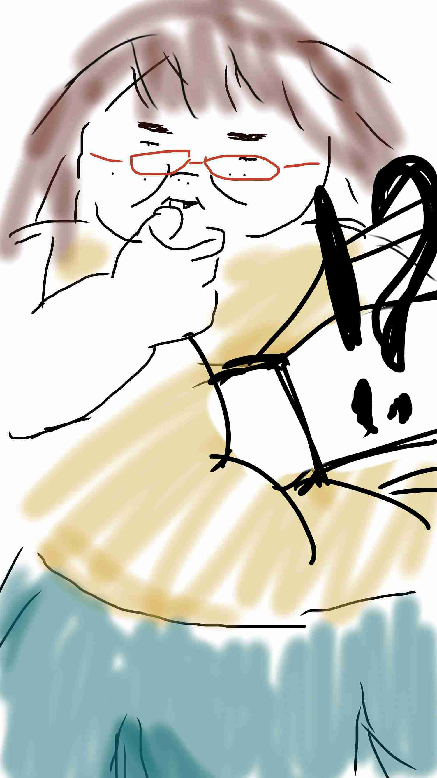 女の子の絵を描くトピ３