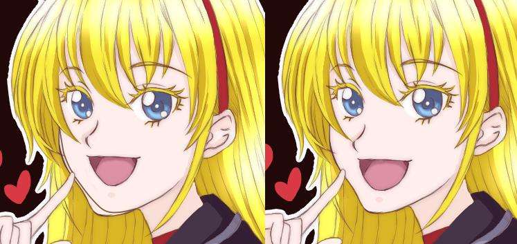 女の子の絵を描くトピ３