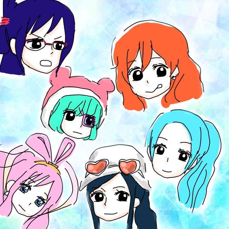 女の子の絵を描くトピ３