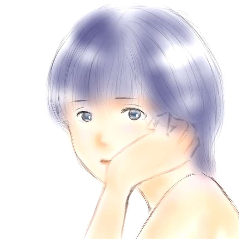 女の子の絵を描くトピ３