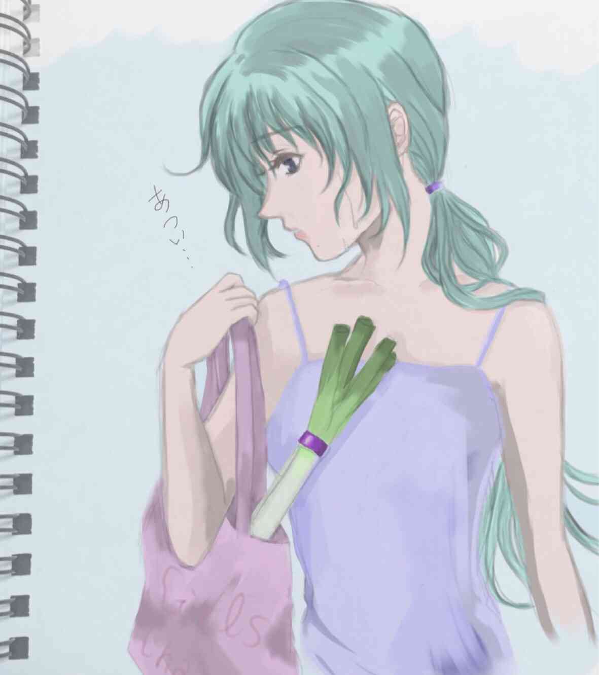 女の子の絵を描くトピ３