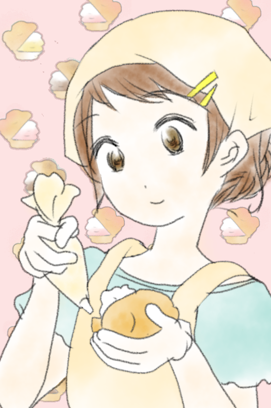 女の子の絵を描くトピ３