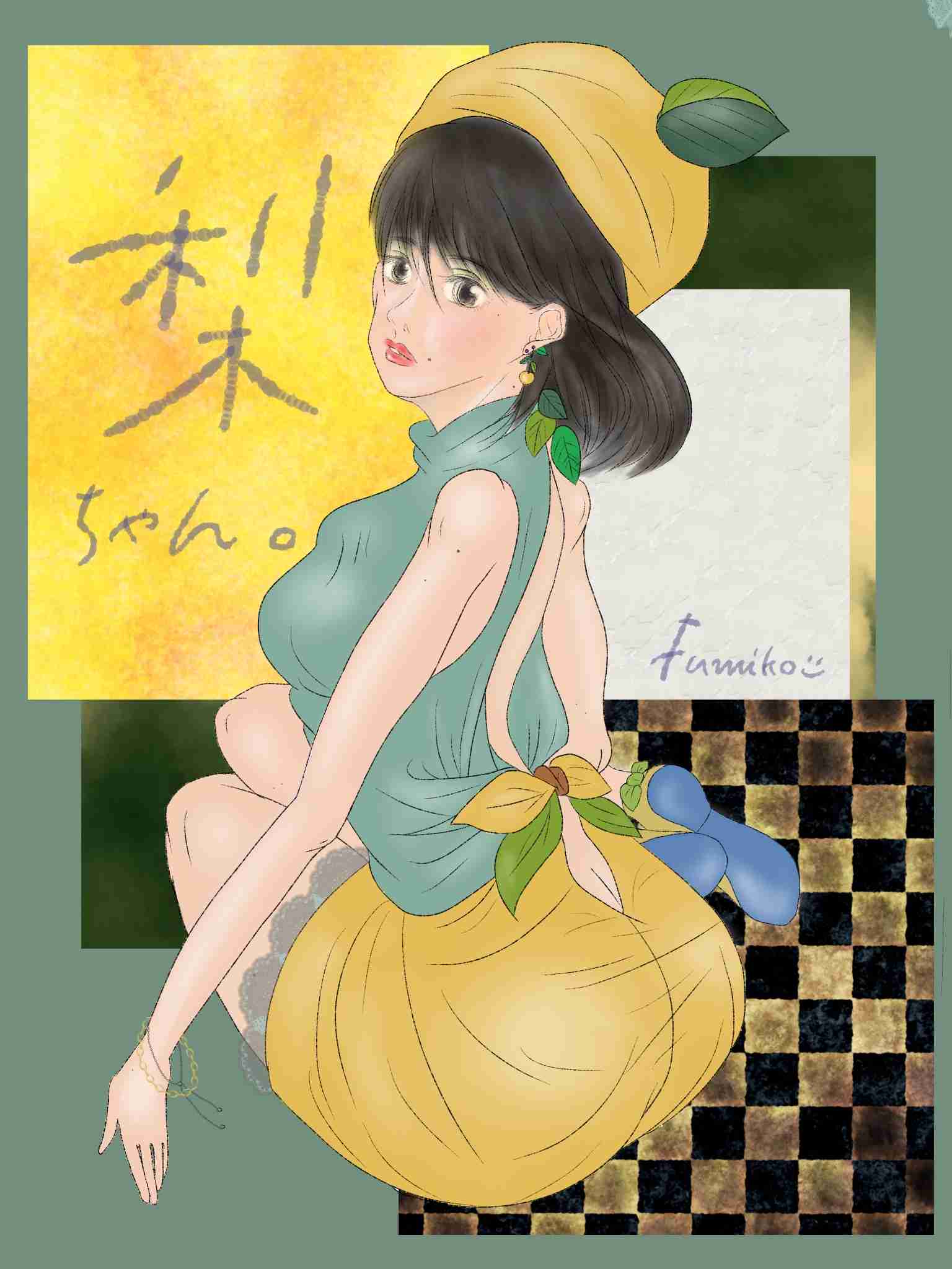 女の子の絵を描くトピ３