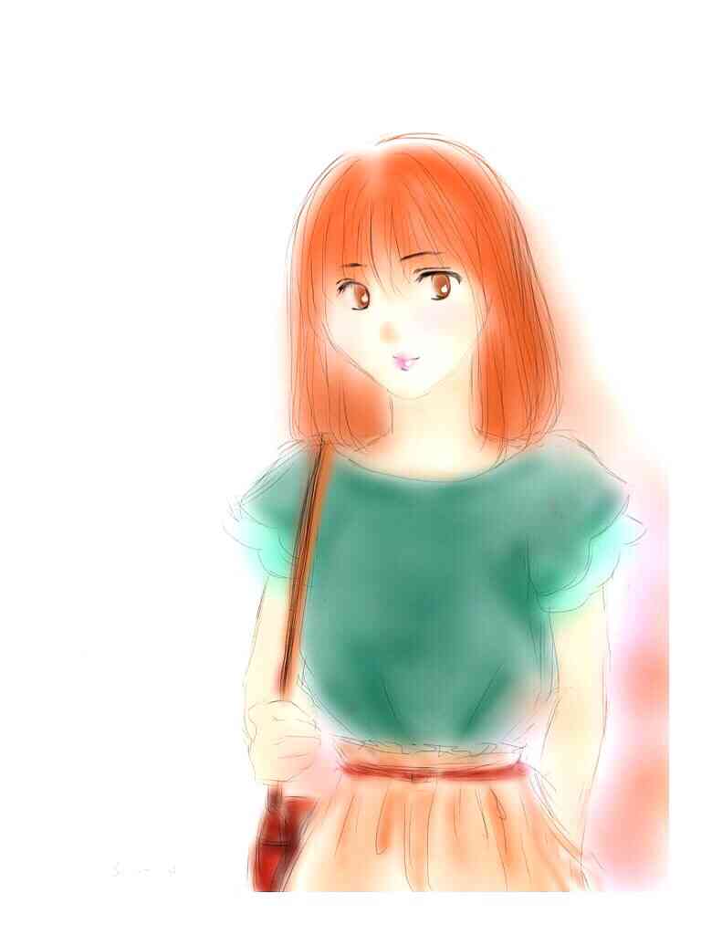 女の子の絵を描くトピ３
