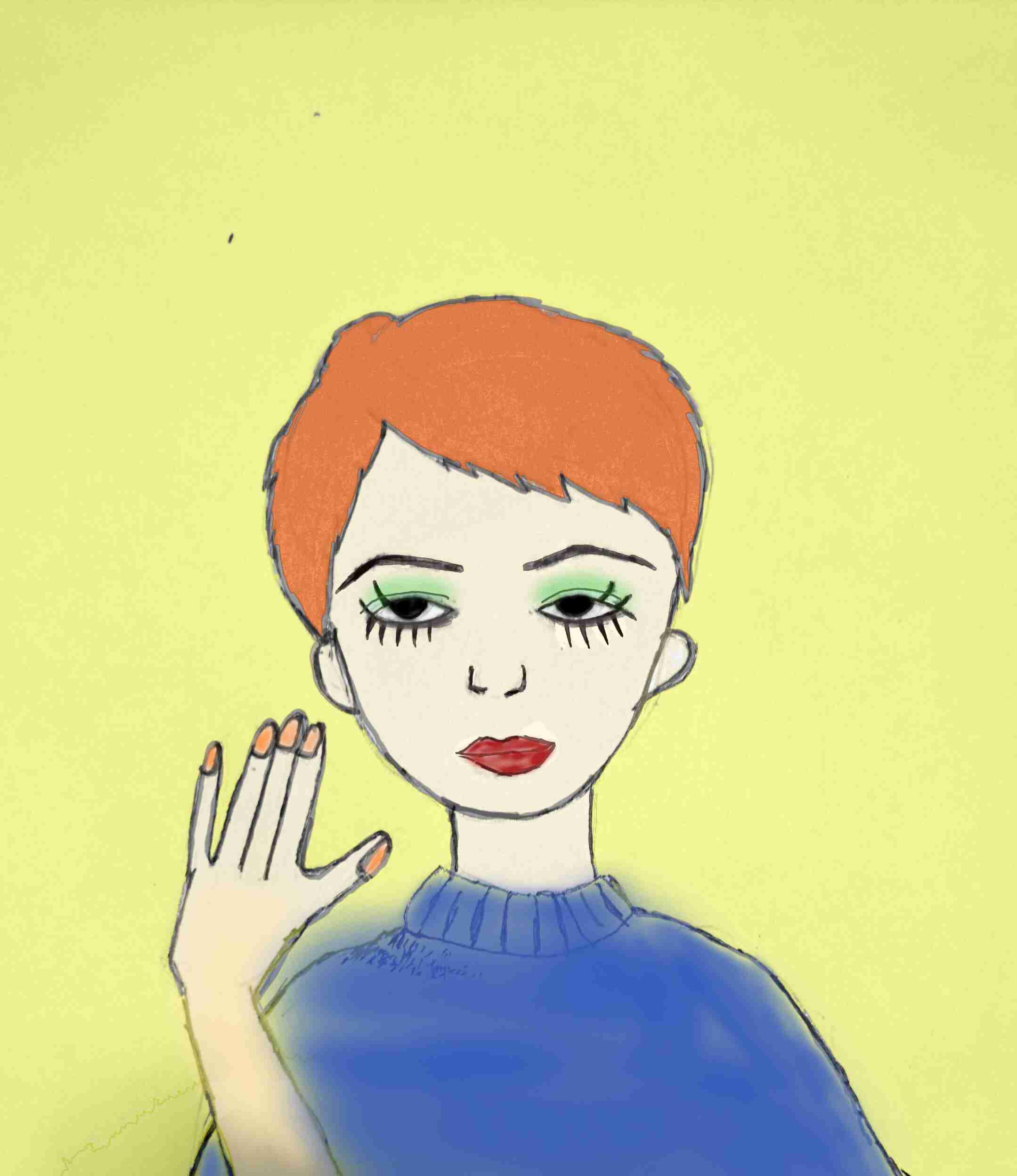 女の子の絵を描くトピ３