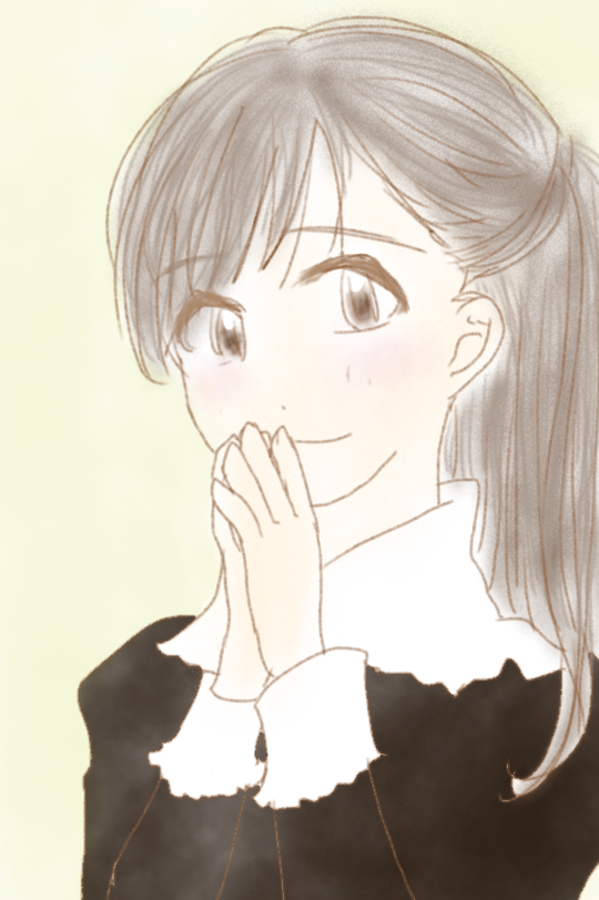 女の子の絵を描くトピ３