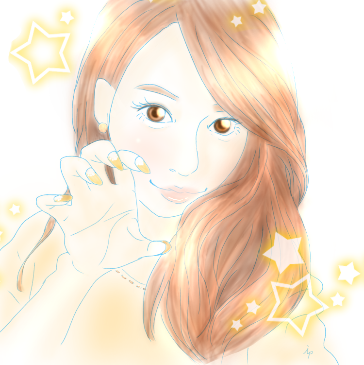 女の子の絵を描くトピ３