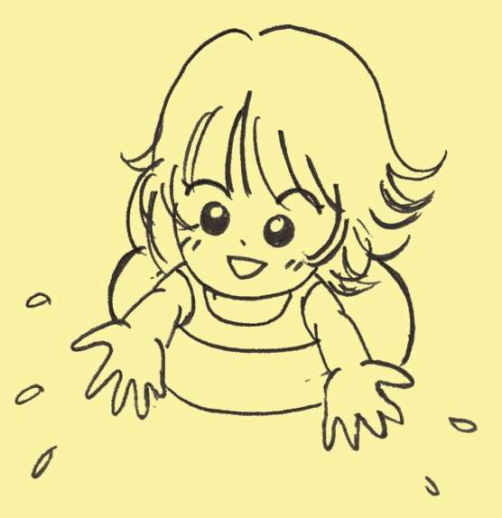 女の子の絵を描くトピ３