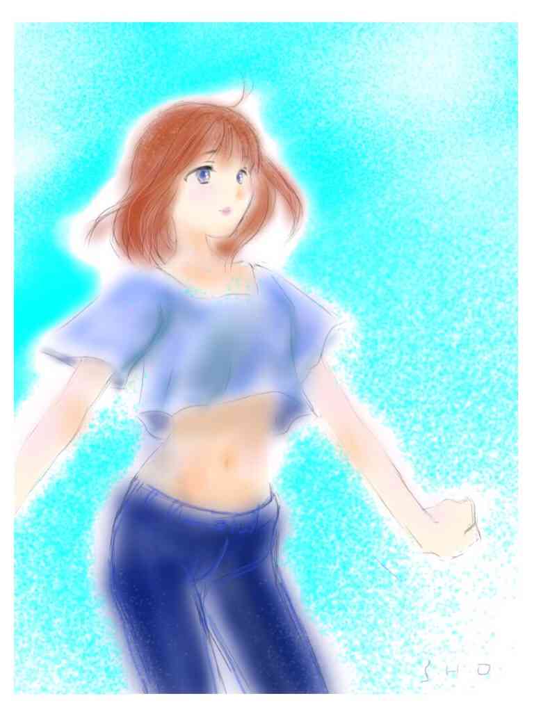 女の子の絵を描くトピ３