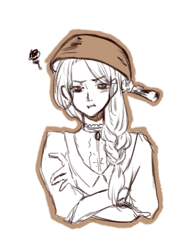 女の子の絵を描くトピ３