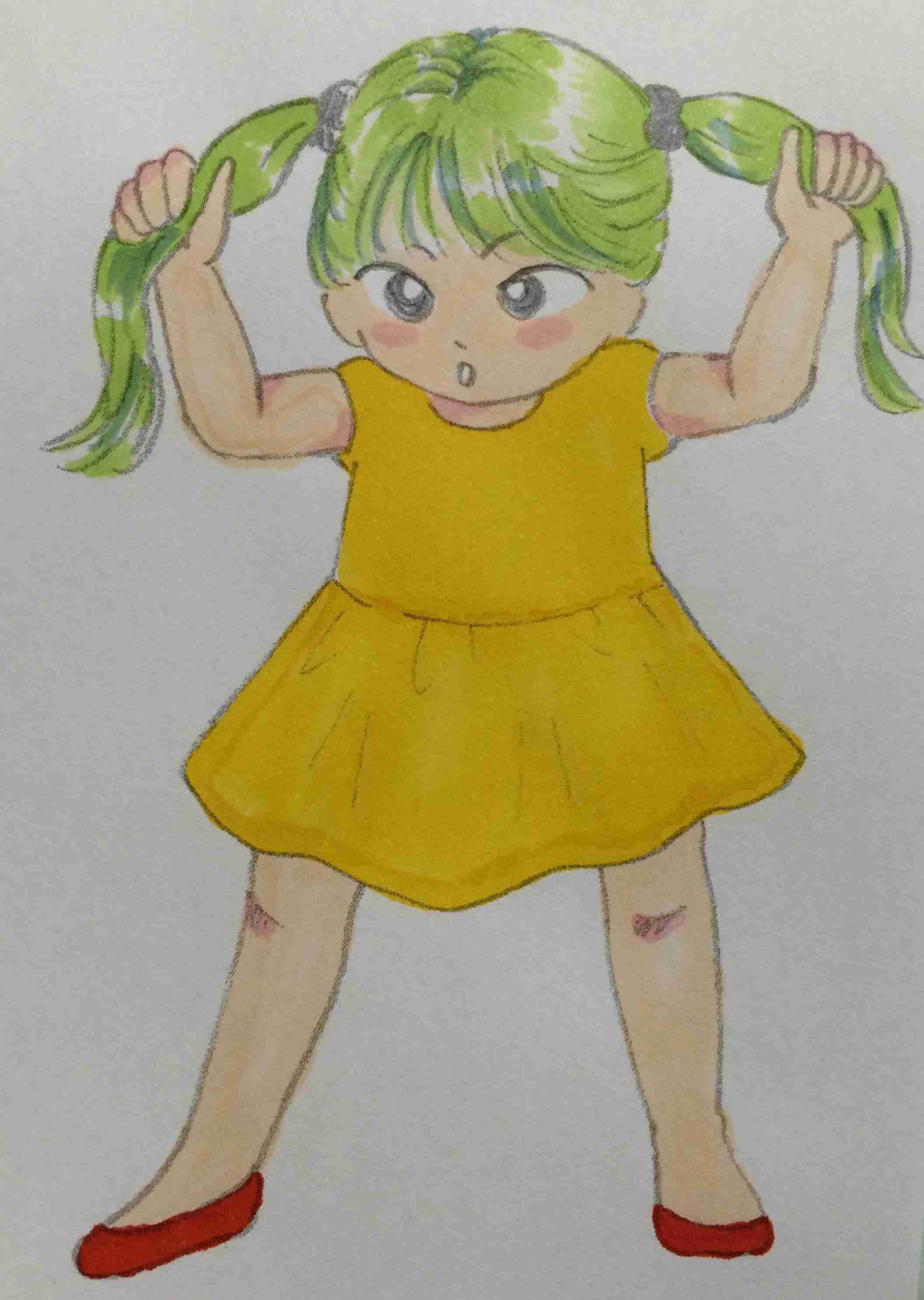 女の子の絵を描くトピ３