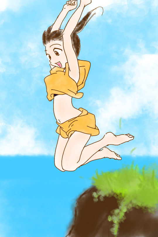 女の子の絵を描くトピ３