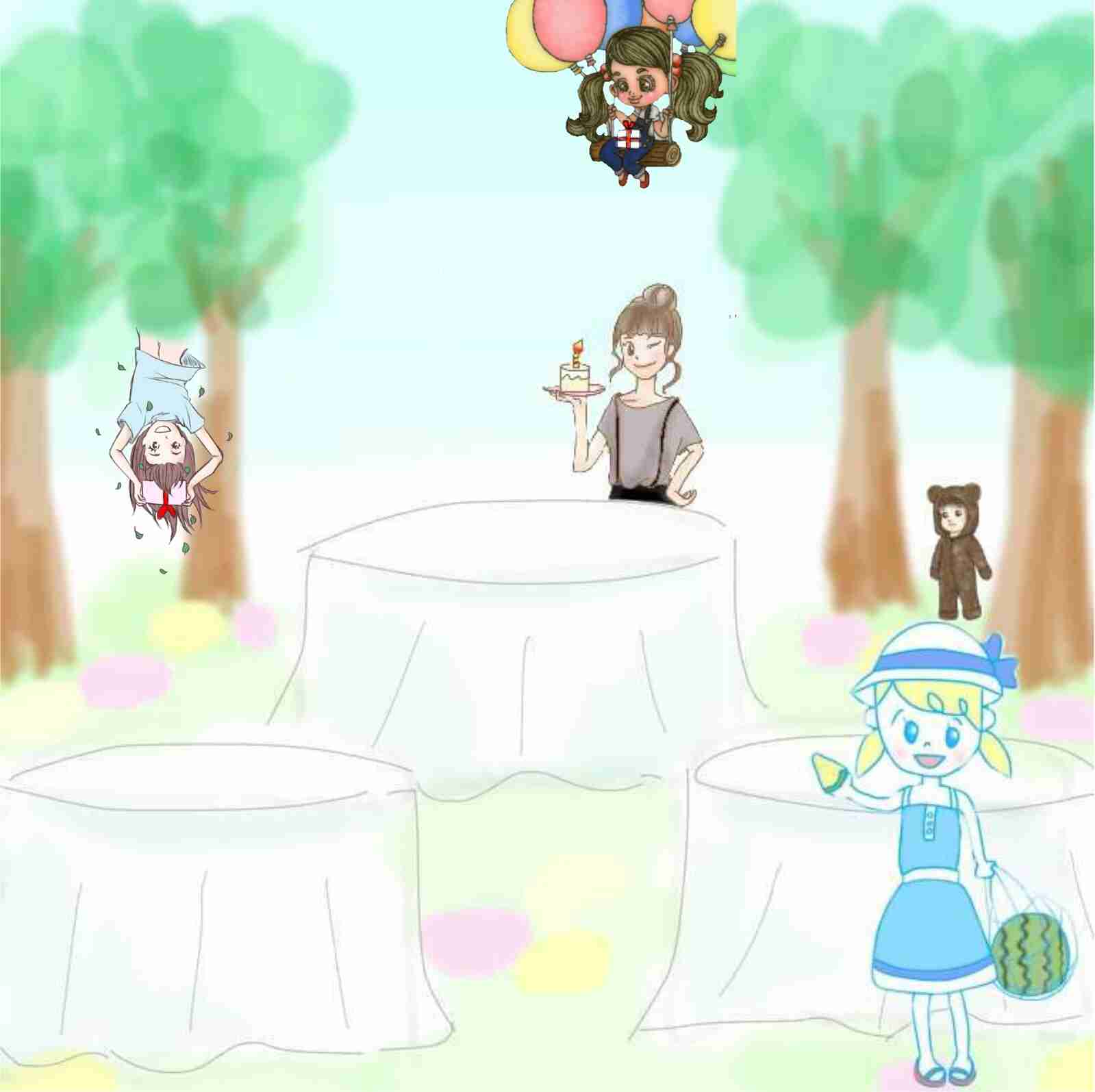 女の子の絵を描くトピ３