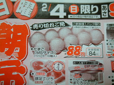 お安く買った成果のトピ