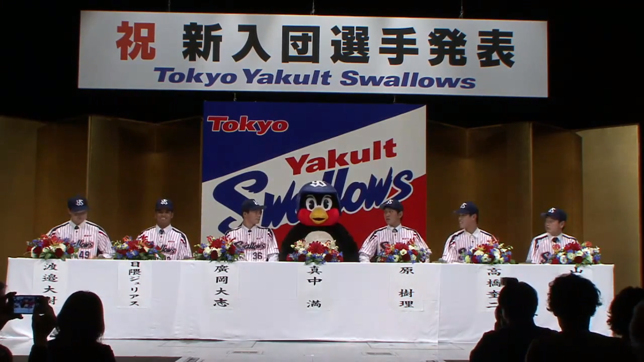 球団マスコットと選手がじゃれてる画像下さい！