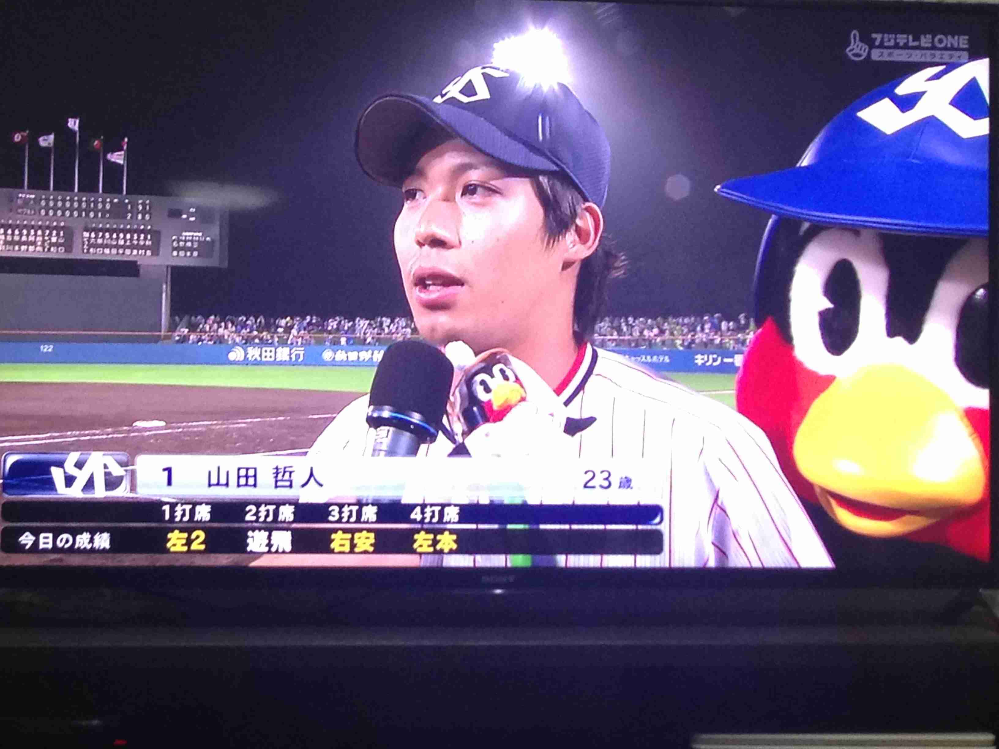 球団マスコットと選手がじゃれてる画像下さい！