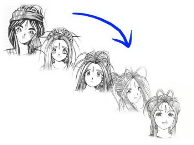 初期と後期で絵のタッチが変わった漫画