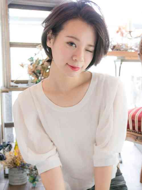 かわいいショートヘアー