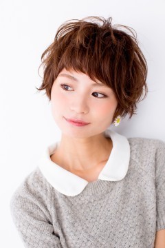 かわいいショートヘアー