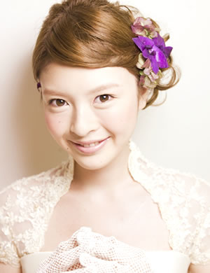 結婚式（ゲスト）のショートヘアアレンジ