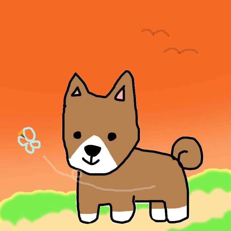 【お絵描き】犬をお散歩に連れていくトピ【コラ】