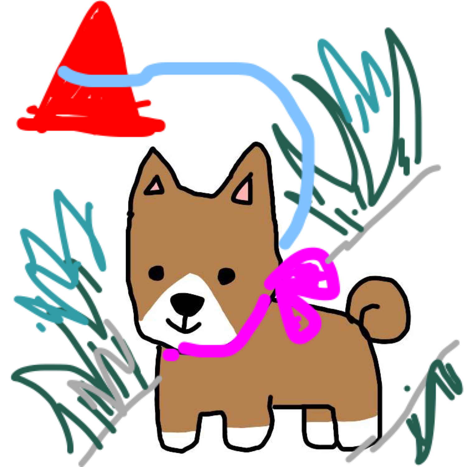 【お絵描き】犬をお散歩に連れていくトピ【コラ】