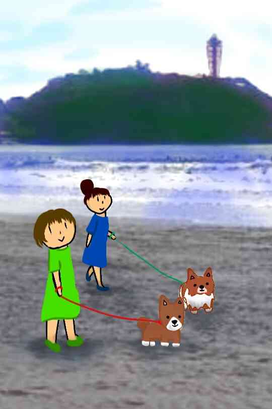 【お絵描き】犬をお散歩に連れていくトピ【コラ】