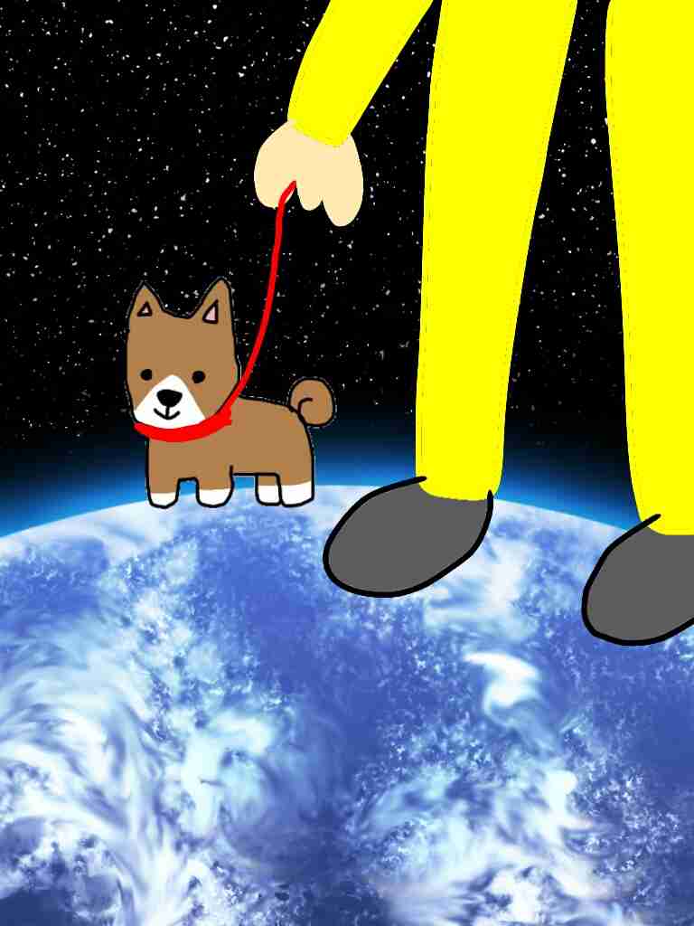 【お絵描き】犬をお散歩に連れていくトピ【コラ】