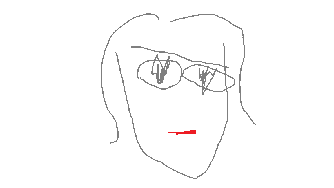 自分の似顔絵を貼るトピ