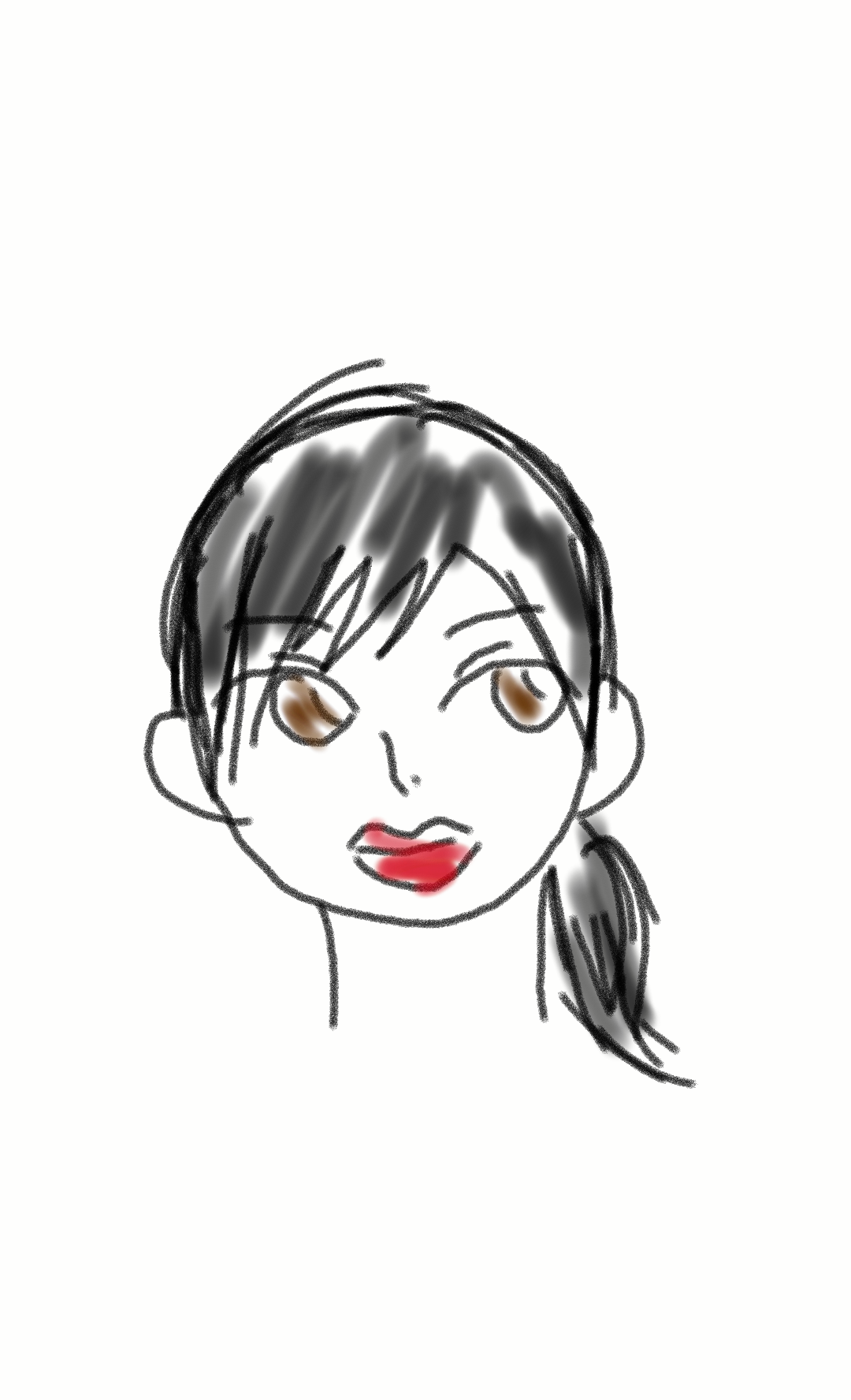 自分の似顔絵を貼るトピ