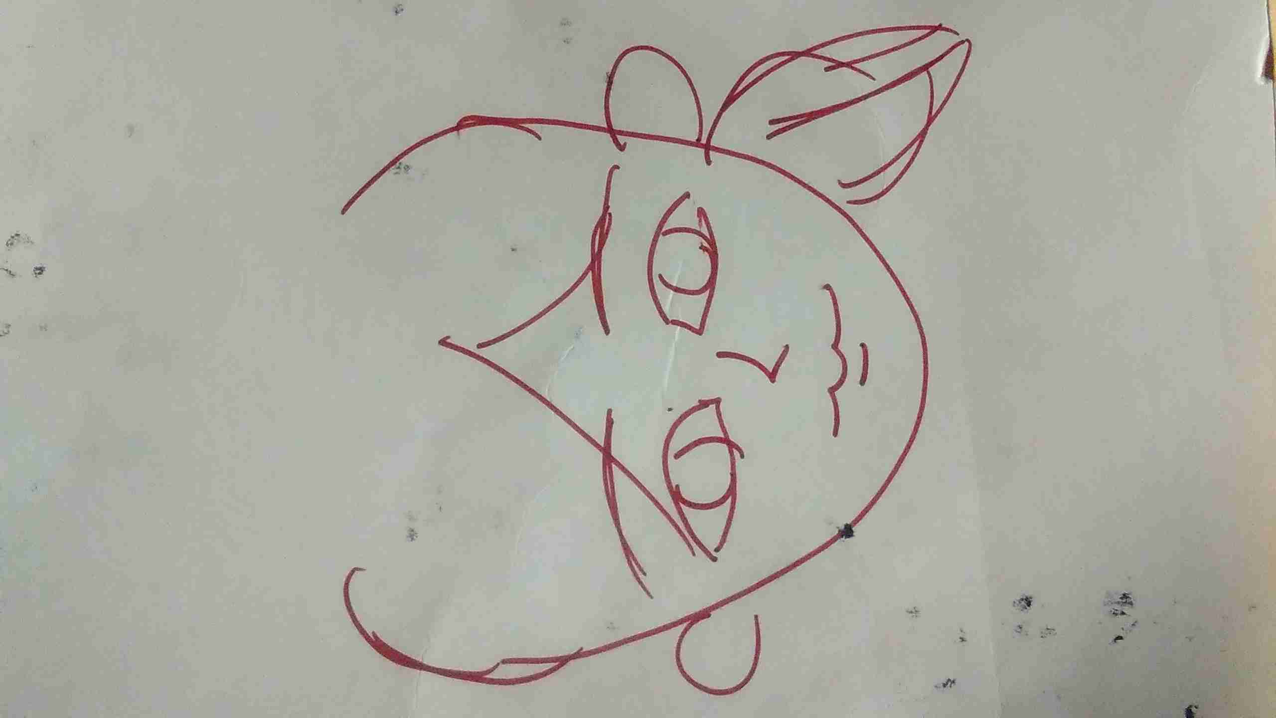 自分の似顔絵を貼るトピ
