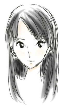 自分の似顔絵を貼るトピ