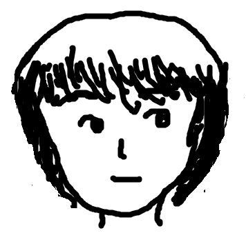 自分の似顔絵を貼るトピ