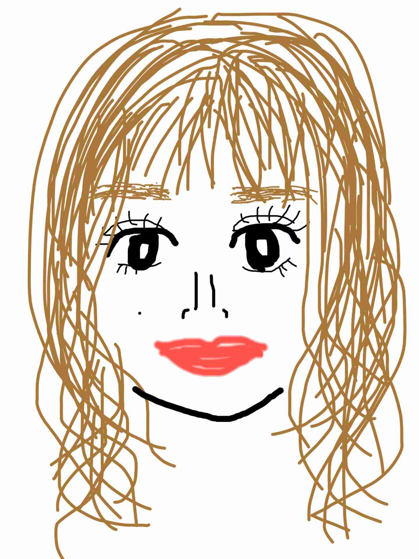 自分の似顔絵を貼るトピ