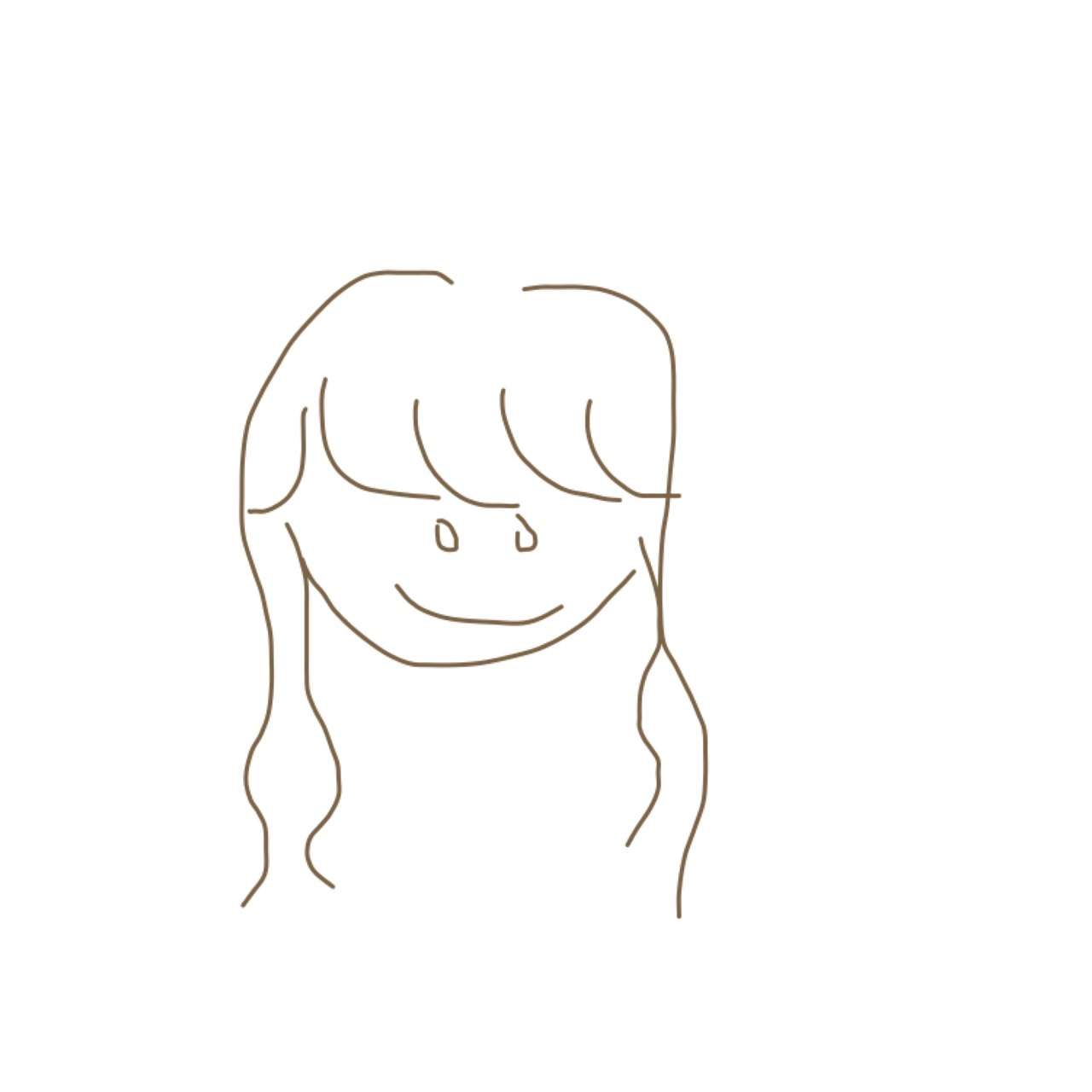 自分の似顔絵を貼るトピ