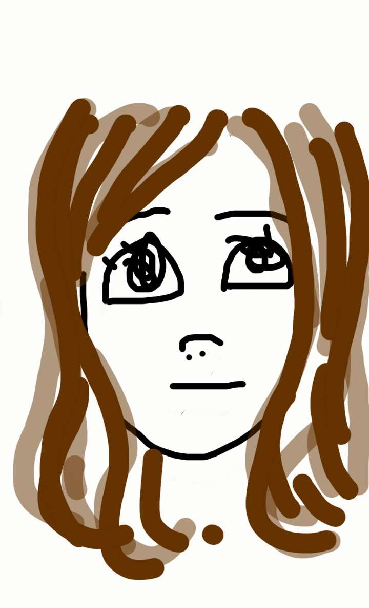 自分の似顔絵を貼るトピ