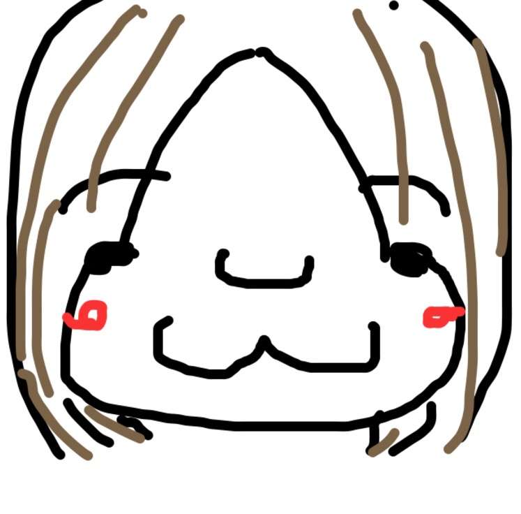 自分の似顔絵を貼るトピ