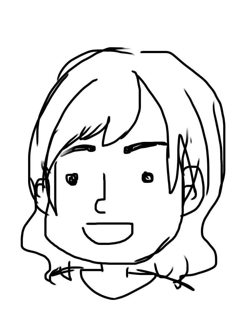 自分の似顔絵を貼るトピ