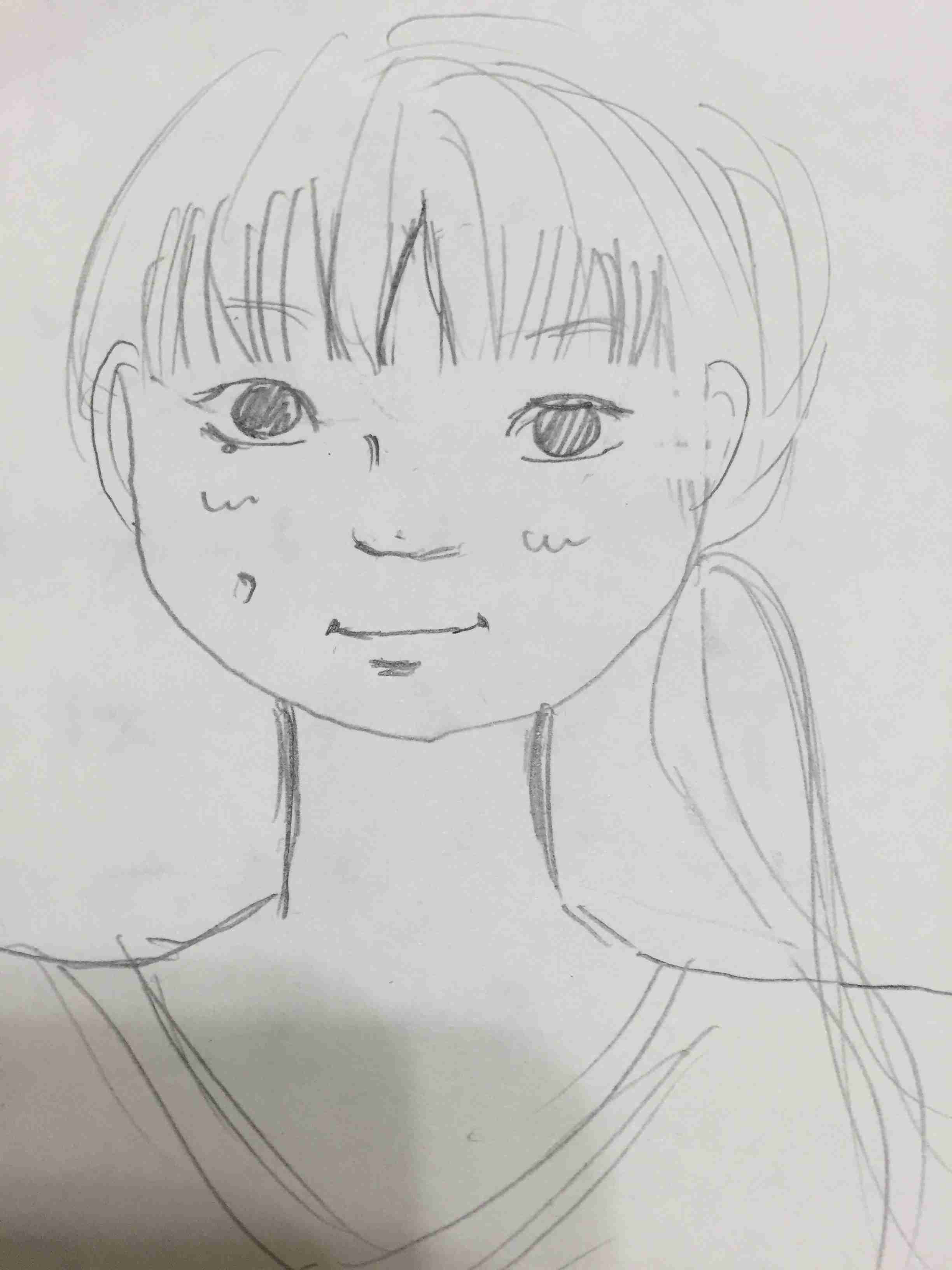自分の似顔絵を貼るトピ