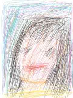 自分の似顔絵を貼るトピ