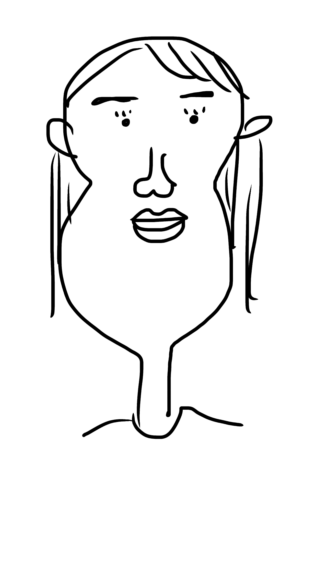 自分の似顔絵を貼るトピ