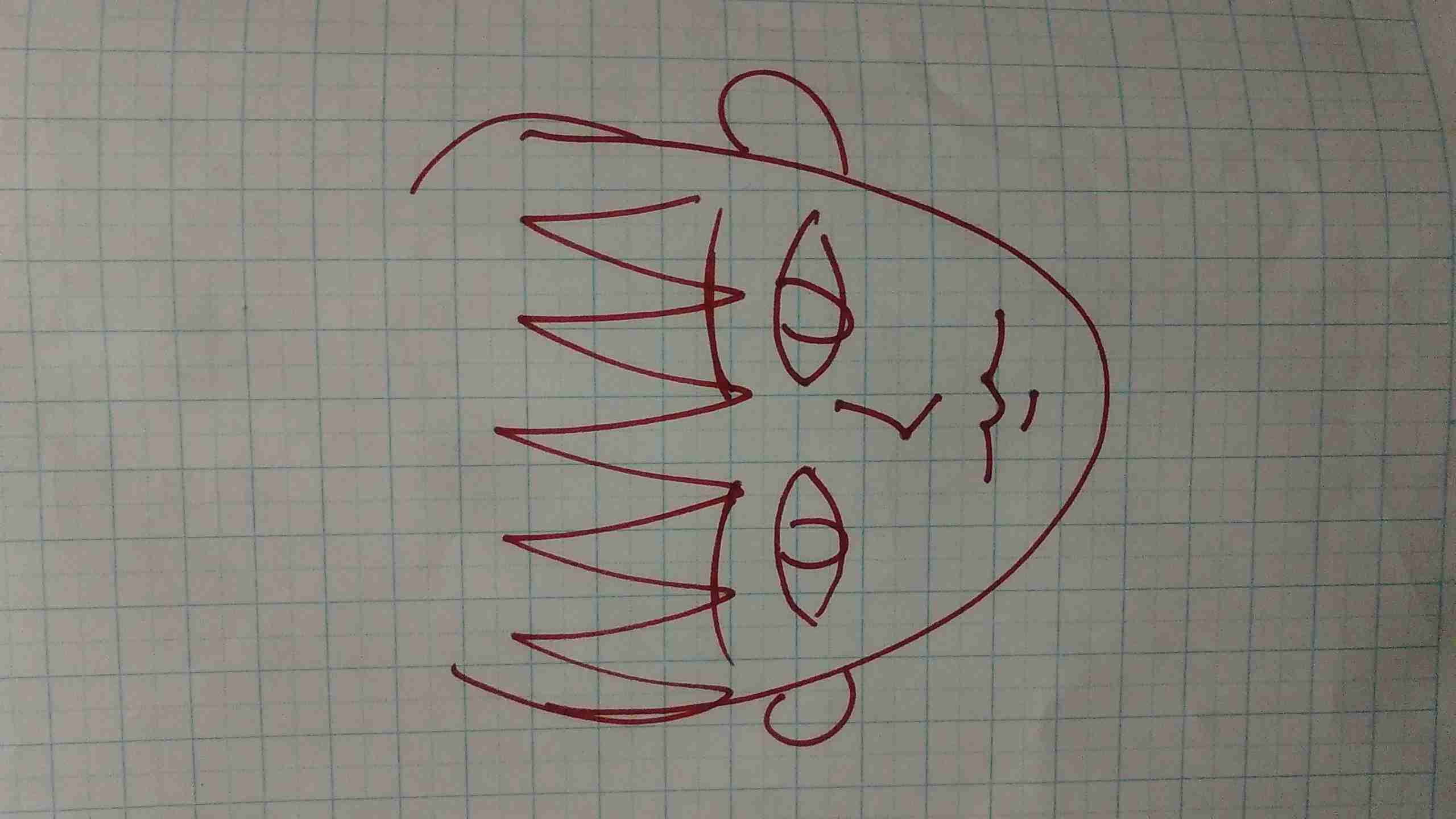 自分の似顔絵を貼るトピ