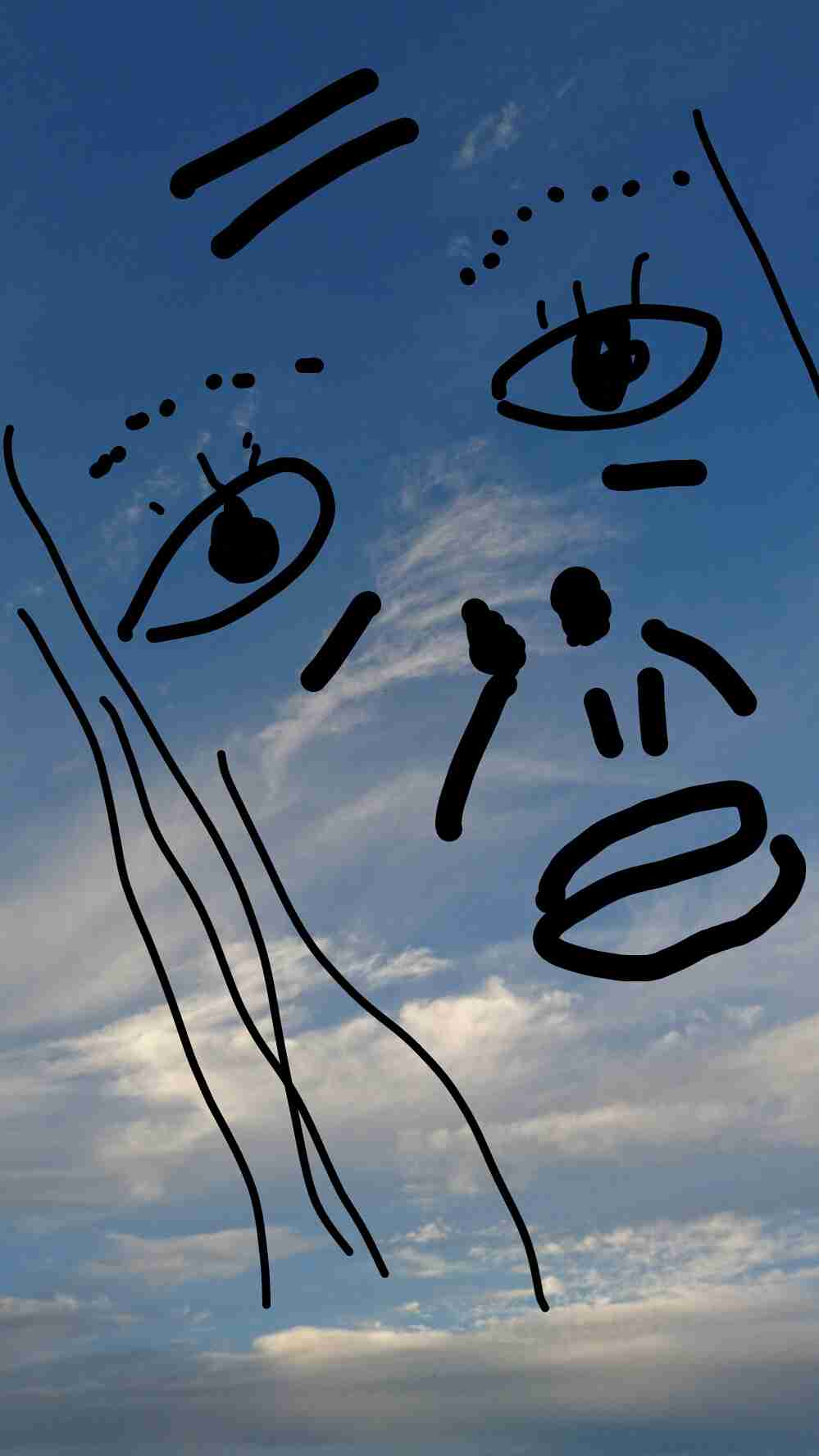 自分の似顔絵を貼るトピ