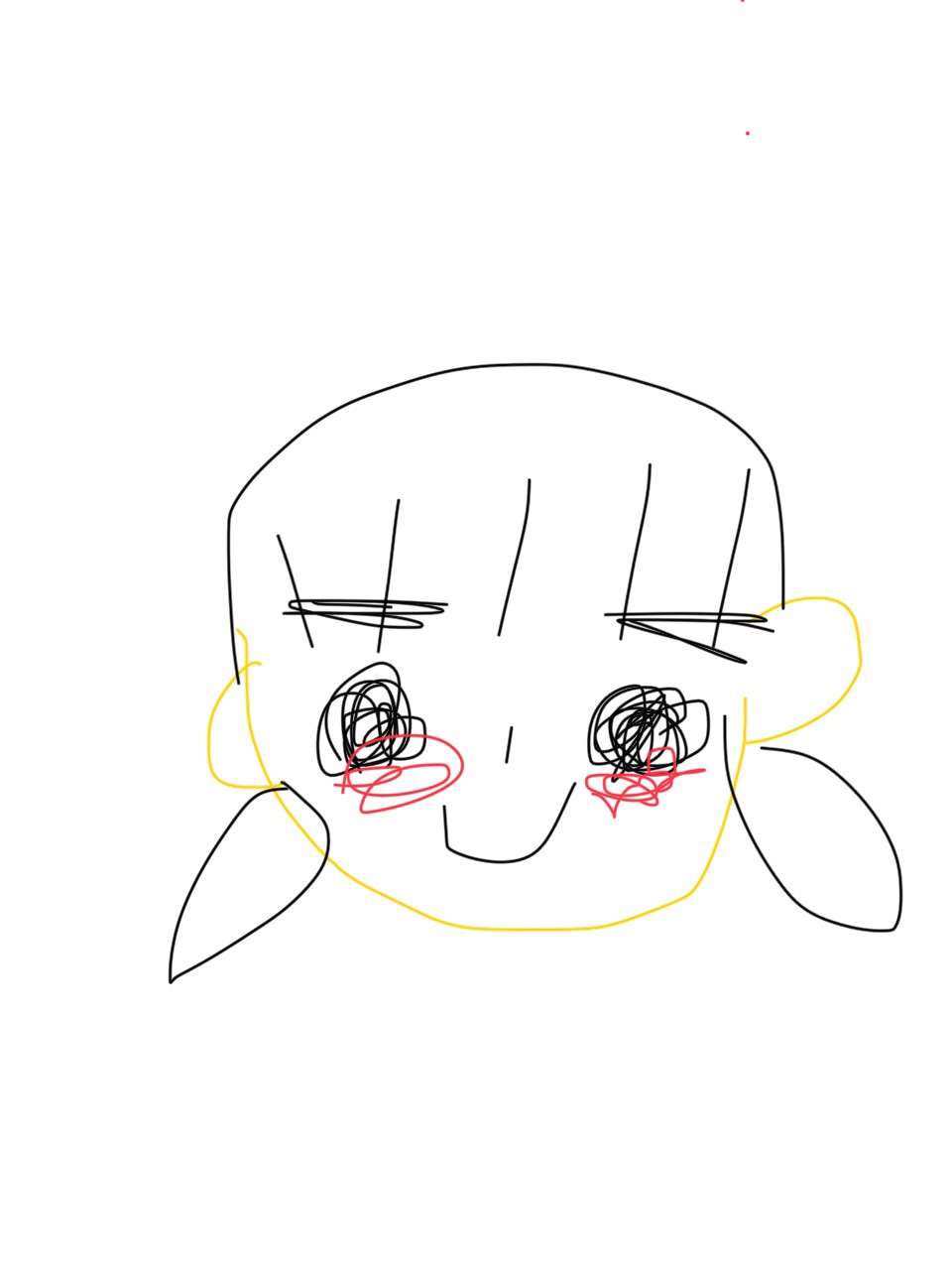 自分の似顔絵を貼るトピ